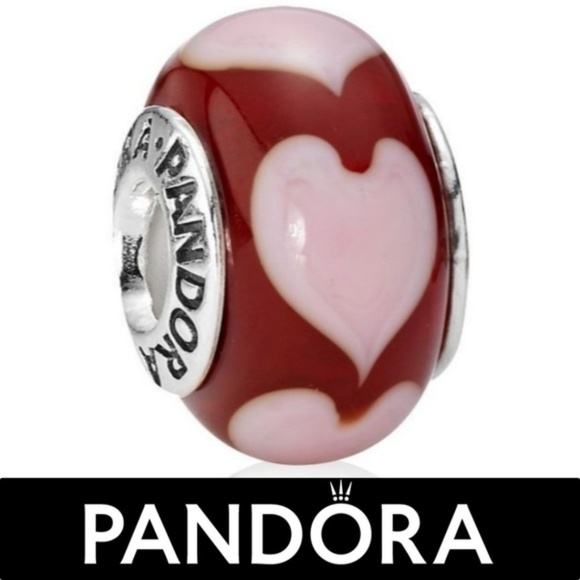 Pandora Jewelry - Pandora Hearts Murano Glass Bracelet Charm